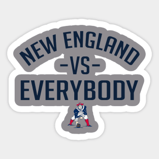 new england vs everybody Sticker